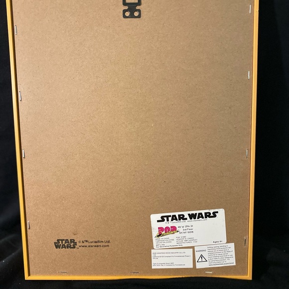 Pop Creations Star Wars 3D R2-D2 and C-3PO wall hanging Yellow Gold Frame NEW - Picture 4 of 6